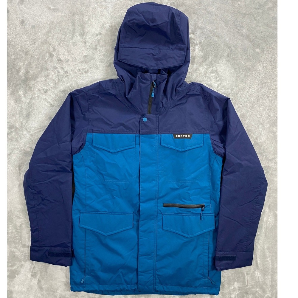 Burton Covert Insulated Snowboarding Coat Men L Dress/ Lyons Blue Outdoor Winter